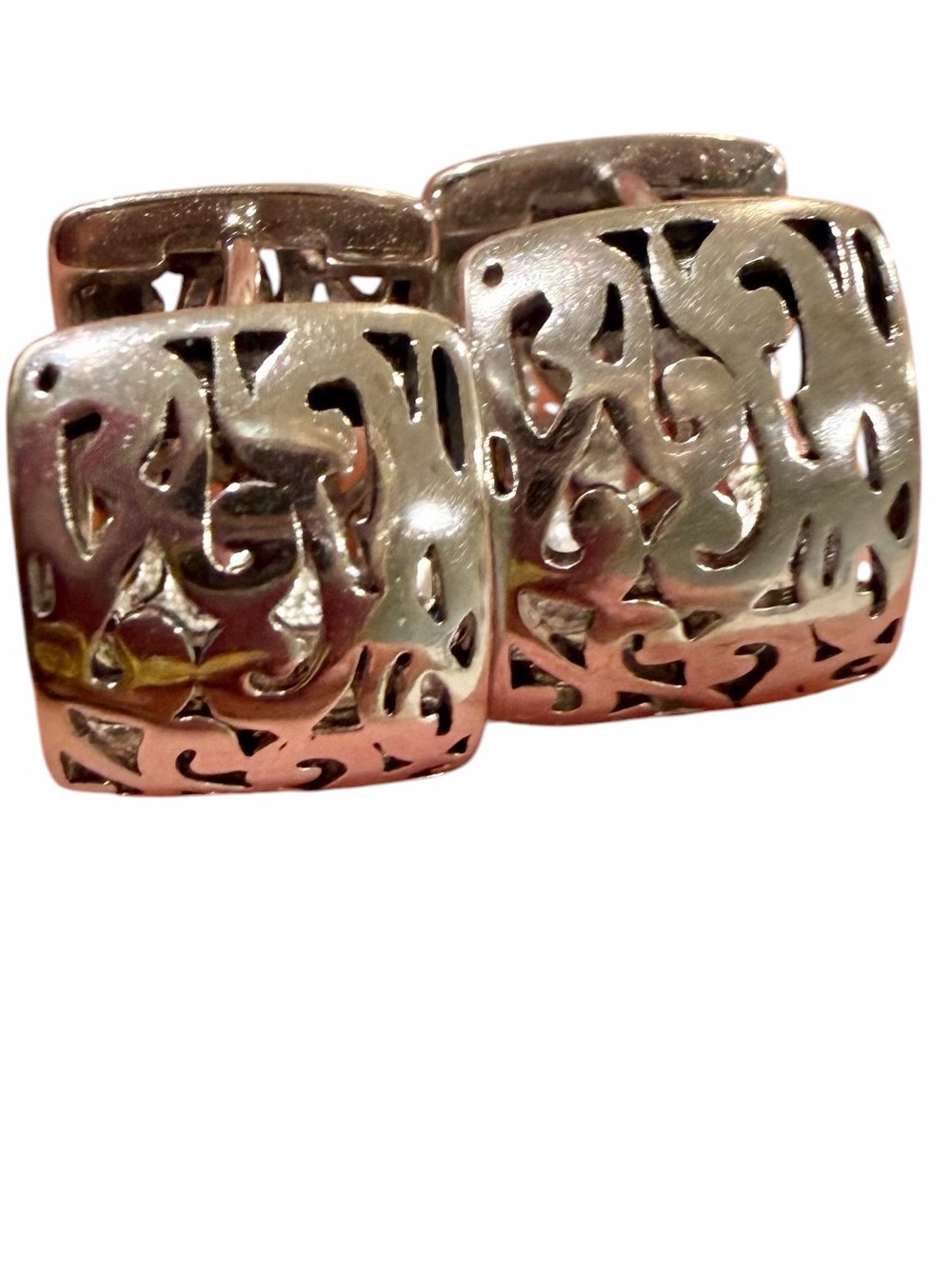 Dainty 925 Sterling Silver Filigree Huggie Hoops